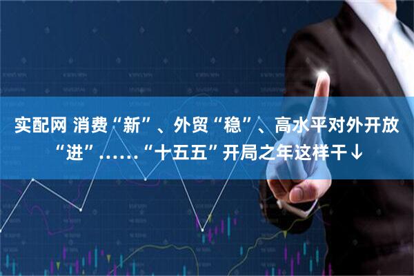 实配网 消费“新”、外贸“稳”、高水平对外开放“进”……“十五五”开局之年这样干↓